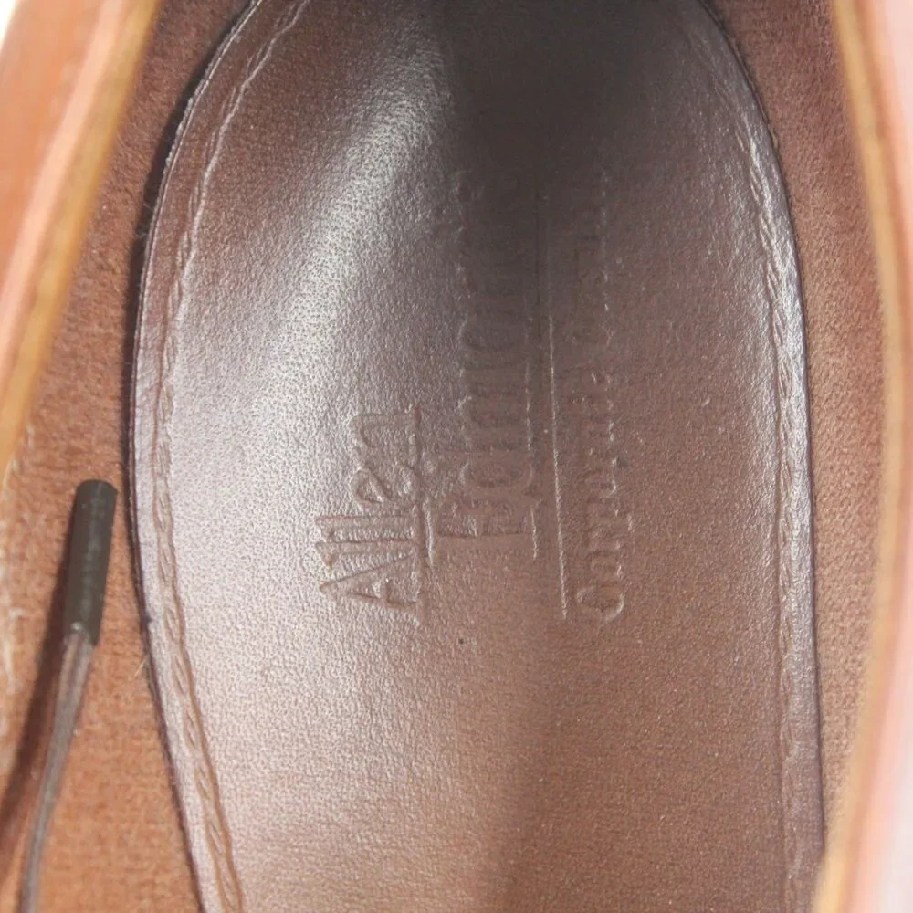 Allen Edmonds Size 10D Saddle Oxford Brogue Dress Shoes Brown Leather 20709